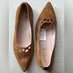 Riccardo Boccia genuine suede Flats size9.5